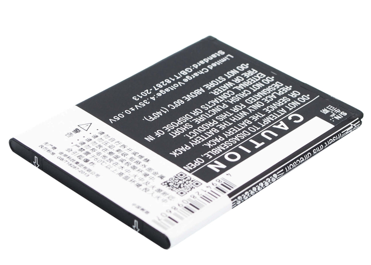 Battery For 100+ V5, V5100b 3.8v, 2200mah - 8.36wh Mobile, SmartPhone Cameron Sino Technology Limited   