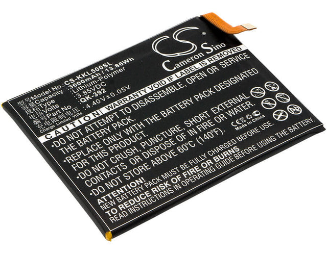 Battery For 360, 1509-a00, Q5 Plus, Qihoo, 1509-a00, 360 Q5 Plus 3.85v, 3600mah - 13.86wh Mobile, SmartPhone Cameron Sino Technology Limited   