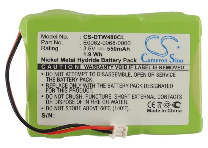 Battery For Aastra, 35ict, 480i, 480i Ct, 3.6v, 550mah - 1.98wh Cordless Phone Cameron Sino Technology Limited (Cordless Phone)   