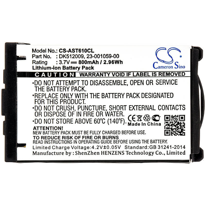 Battery For Aastra, 600d, 610d, 612d, 620d, 622d, 630d, 632d, 650c, Dts11 3.7v, 800mah - 2.96wh Cordless Phone Cameron Sino Technology Limited (Cordless Phone)   