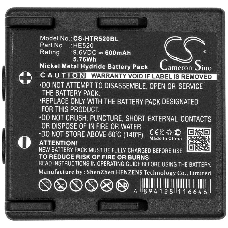 Crane Remote Battery For Abitron Kh68300520.a 9.6v, 600mah - 5.76wh Crane Remote Control Cameron Sino Technology Limited   