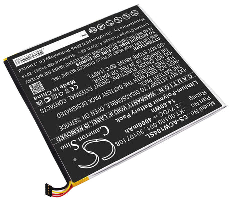 Battery For Acer, A1-840-131u, A1-840-16pt, A1-840fhd-10g2 3.7v, 5000mah - 18.50wh Tablet Cameron Sino Technology Limited   