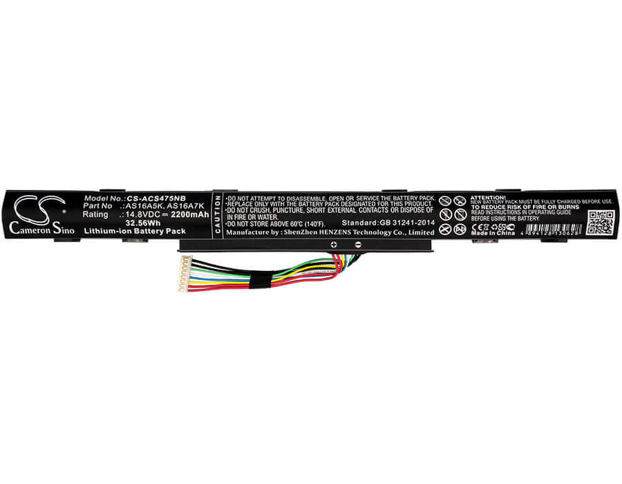 Battery For Acer, Aspire E5-475g, Aspire E5-523g, Aspire E5-553g 14.8v, 2200mah - 32.56wh Notebook, Laptop Cameron Sino Technology Limited   