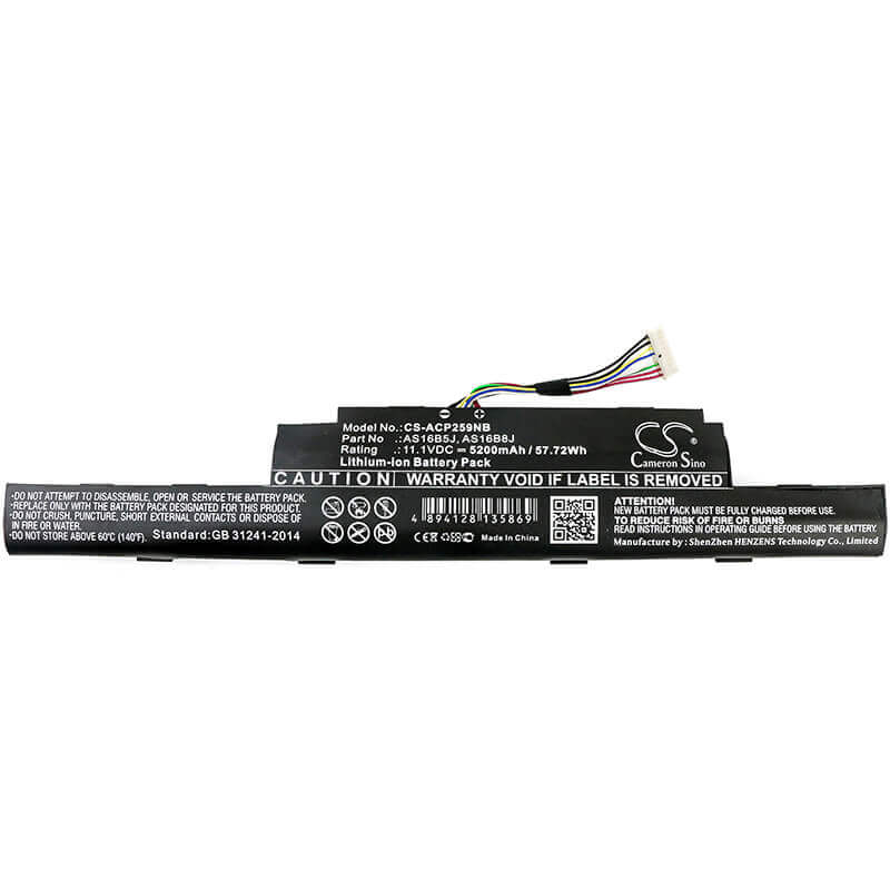 Battery For Acer Aspire E5-575g-53vg, Aspire E5-575-33bm, Aspire E5-575g-5341 11.1v, 5200mah - 57.72wh Notebook, Laptop Cameron Sino Technology Limited   