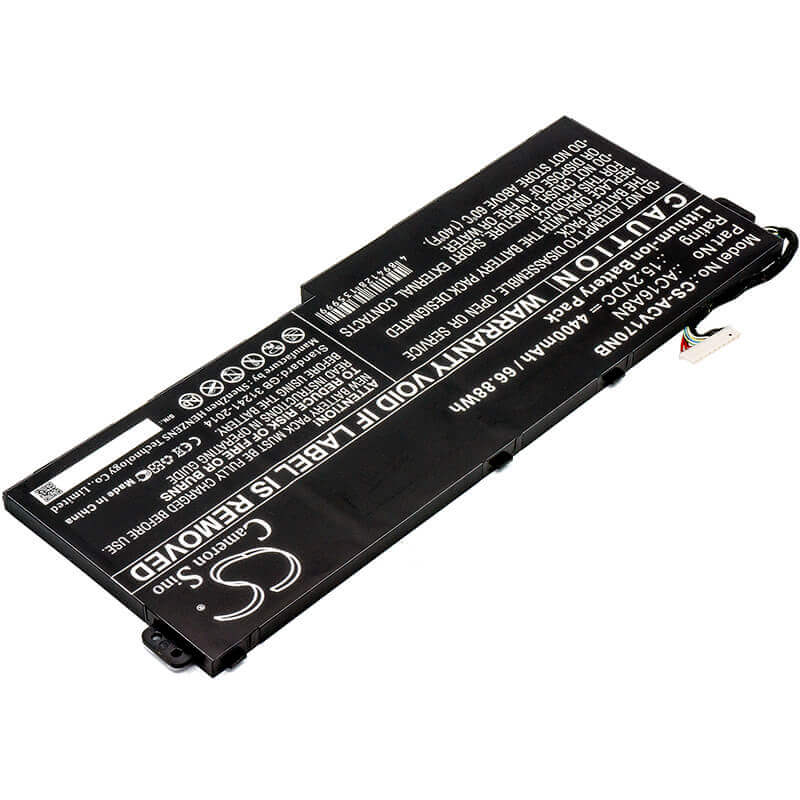 Battery For Acer Aspire V17 Nitro, Vn7-793g, Ac16a8n 15.2v, 4400mah - 66.88wh Notebook, Laptop Cameron Sino Technology Limited   