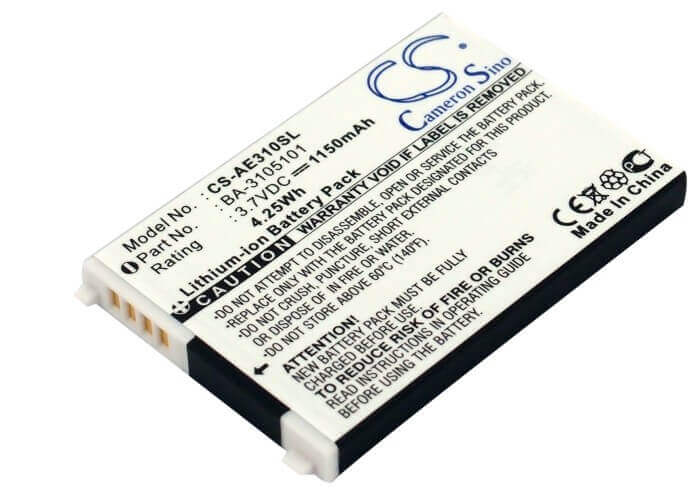 Battery For Acer E300, E305, E360 3.7v, 1150mah - 4.26wh GPS, Navigator Cameron Sino Technology Limited (Suspended)   