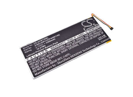 Tablet battery For Acer Iconia One 7 B1-730, Iconia One 7 B1-730hd, 3.7v, 3300mah - 12.21wh Tablet Cameron Sino Technology Limited   