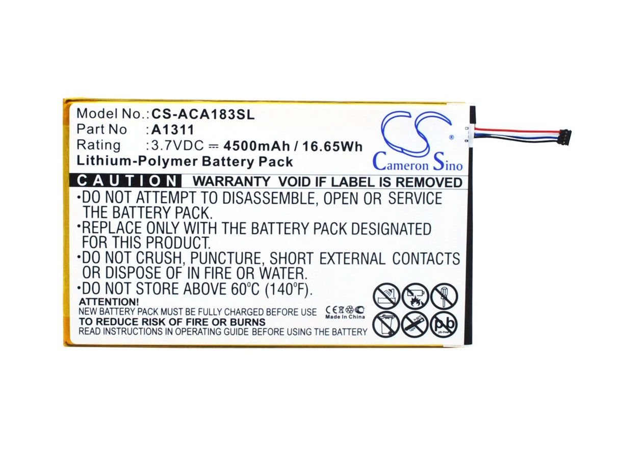 Battery For Acer Iconia Tab 8, A1-830 3.7v, 4500mah - 16.65wh Tablet Cameron Sino Technology Limited   