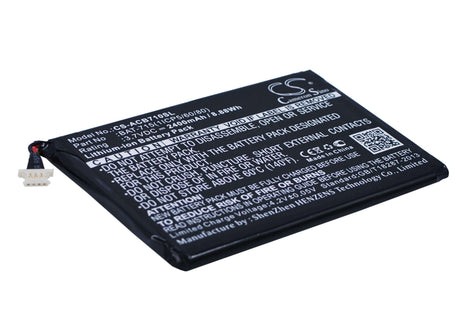 Battery For Acer Iconia Tab B1, Iconia Tab B1-710, Iconia B1-a71 3.7v, 2400mah - 8.88wh Tablet Cameron Sino Technology Limited   