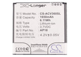 Battery For Acer Liquid E1, Liquid E1 Dou, V360 3.7v, 1650mah - 6.11wh Batteries for Electronics Cameron Sino Technology Limited   