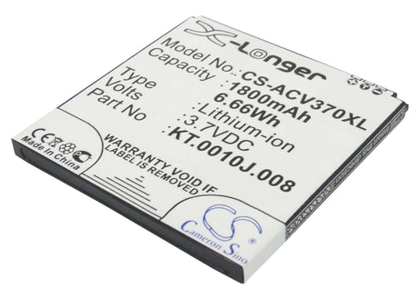 Battery For Acer Liquid E2, V370, Liquid E2 Dou 3.7v, 1800mah - 6.66wh Batteries for Electronics Cameron Sino Technology Limited   