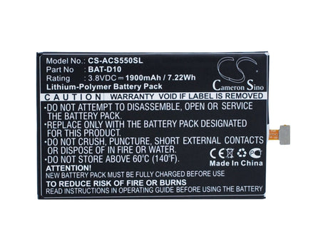 Battery For Acer Liquid Jade S, S56, Liquid Jade Z 3.8v, 1900mah - 7.22wh Batteries for Electronics Cameron Sino Technology Limited   