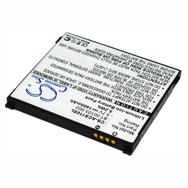 Battery For Acer Liquid S110, Stream, Neotouch S110 3.7v, 1400mah - 5.18wh Batteries for Electronics Cameron Sino Technology Limited   