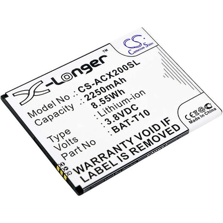 Battery For Acer, Liquid X2, Liquid X2 Lte, 1icp4/68/88 3.8v, 2250mah - 8.55wh Batteries for Electronics Suspended Product   