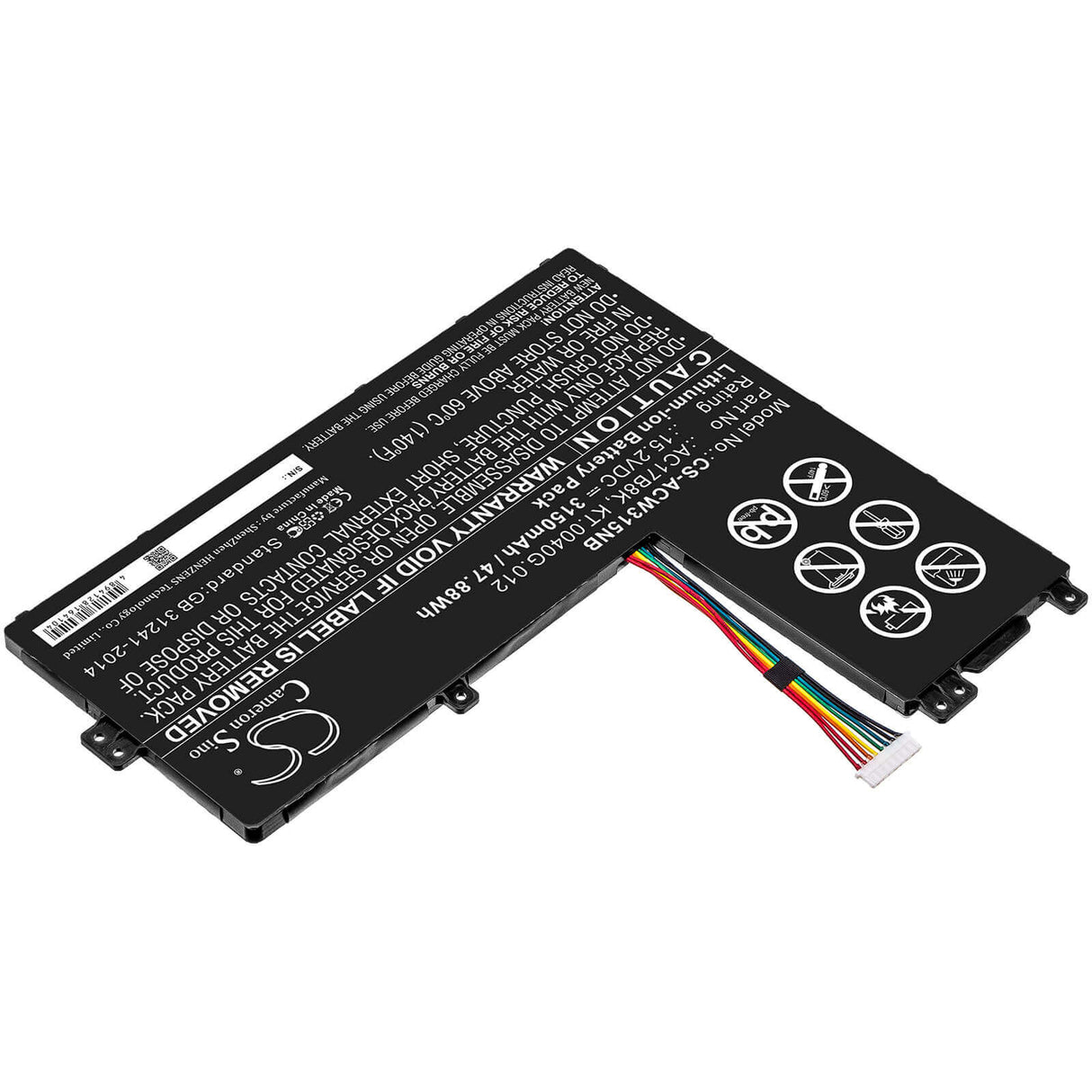 Battery For Acer, Sf315-52g-51hv, Sf315-52g-55ew, Sf315-52g-55uw 15.2v, 3150mah - 47.88wh Notebook, Laptop Cameron Sino Technology Limited   