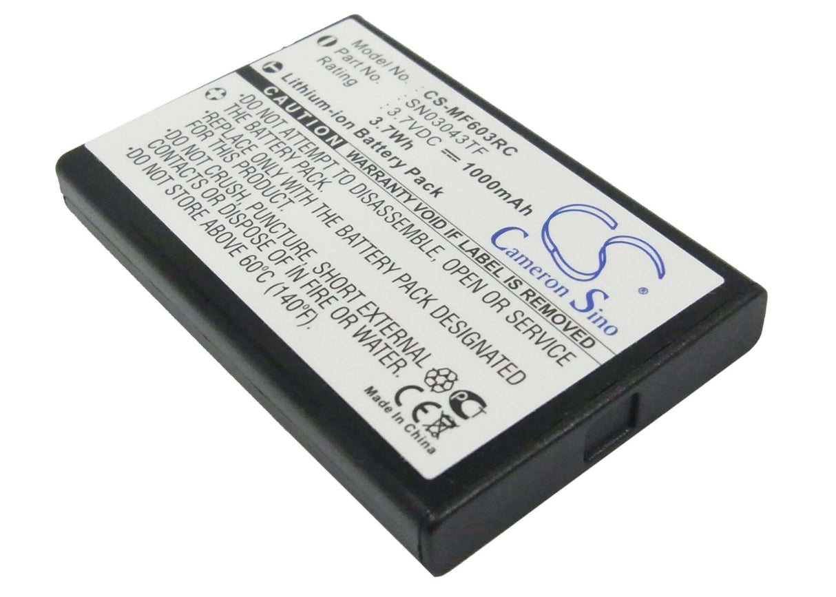 Battery For Acoustic Research Arrx18g 3.7v, 1000mah - 3.70wh Remote Control Cameron Sino Technology Limited   