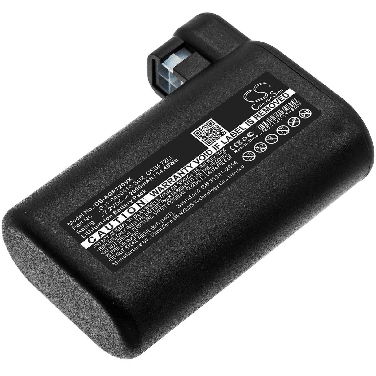 Battery For Aeg, 900258195, 900277268, 900277283 7.2v, 2000mah - 14.40wh Batteries for Electronics Cameron Sino Technology Limited   