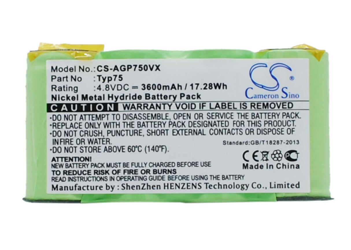 Battery For Aeg Ag64x, Liliput Vacuum Cleaner 4.8v, 3600mah - 17.28wh Batteries for Electronics Cameron Sino Technology Limited   