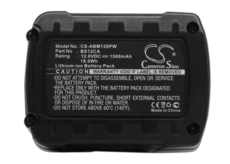 Battery For Aeg Mc-bs12ca 12v, 1500mah - 18.00wh Batteries for Electronics Suspended Product   