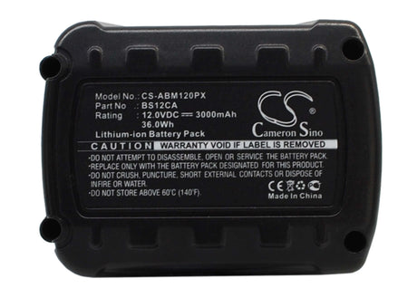 Battery For Aeg Mc-bs12ca 12v, 3000mah - 36.00wh Batteries for Electronics Cameron Sino Technology Limited   