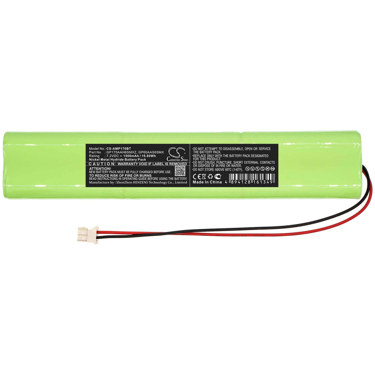 Battery For Aem, Ardent Alarm Panel 7.2v, 1500mah - 10.80wh Alarm System Cameron Sino Technology Limited   