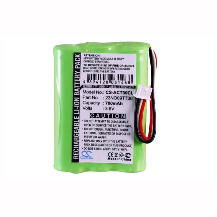 Battery For Agfeo, Dect 30, Dect C45, 3.6v, 700mah - 2.52wh Cordless Phone Cameron Sino Technology Limited (Cordless Phone)   