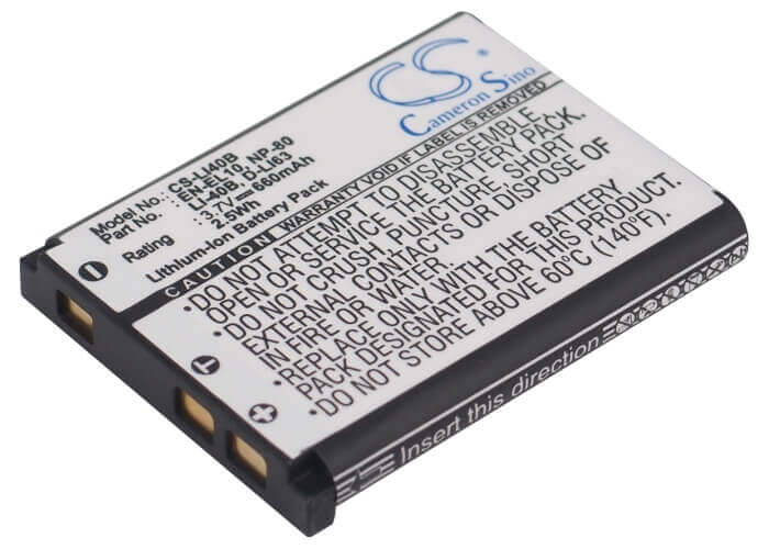 Battery For Aikitec Powerkit Bl-40b-500 3.7v, 660mah - 2.44wh Camera Cameron Sino Technology Limited   