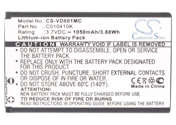 Battery For Aiptek Mini Pocketdv 8900, Mini 3.7v, 1050mah - 3.89wh Camera Cameron Sino Technology Limited   