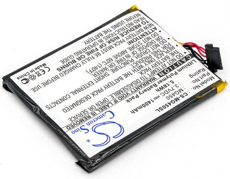 Battery For Airboard 4000 3.7v, 1400mah - 5.18wh GPS, Navigator Cameron Sino Technology Limited   