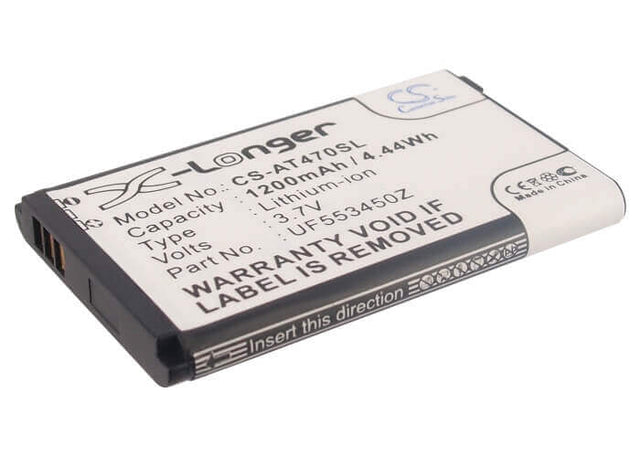 Battery For Airis T470, T470i, T470e 3.7v, 1200mah - 4.44wh PDA, Pocket PC Cameron Sino Technology Limited   