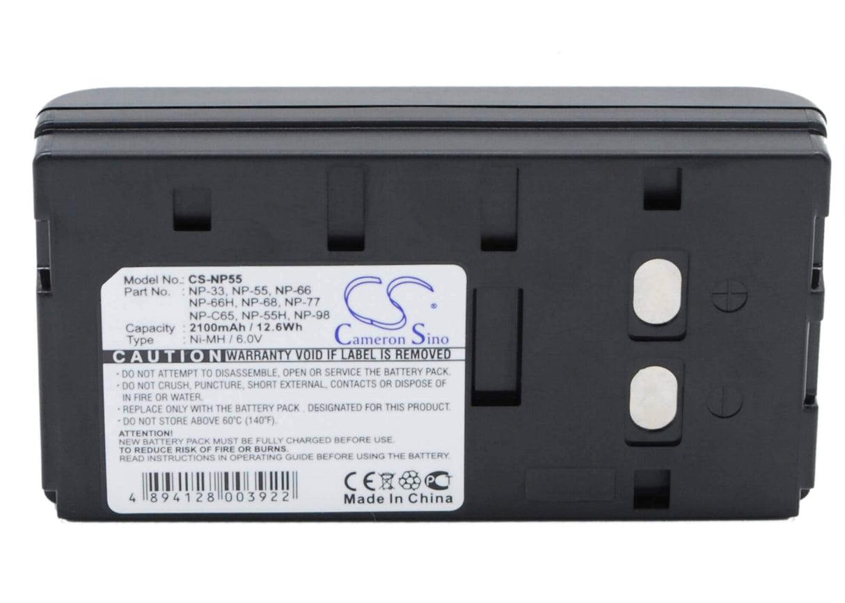 Battery For Akai Bpn300, Bpn350, C20, Pvc20e, 6v, 2100mah - 12.60wh Camera Cameron Sino Technology Limited   