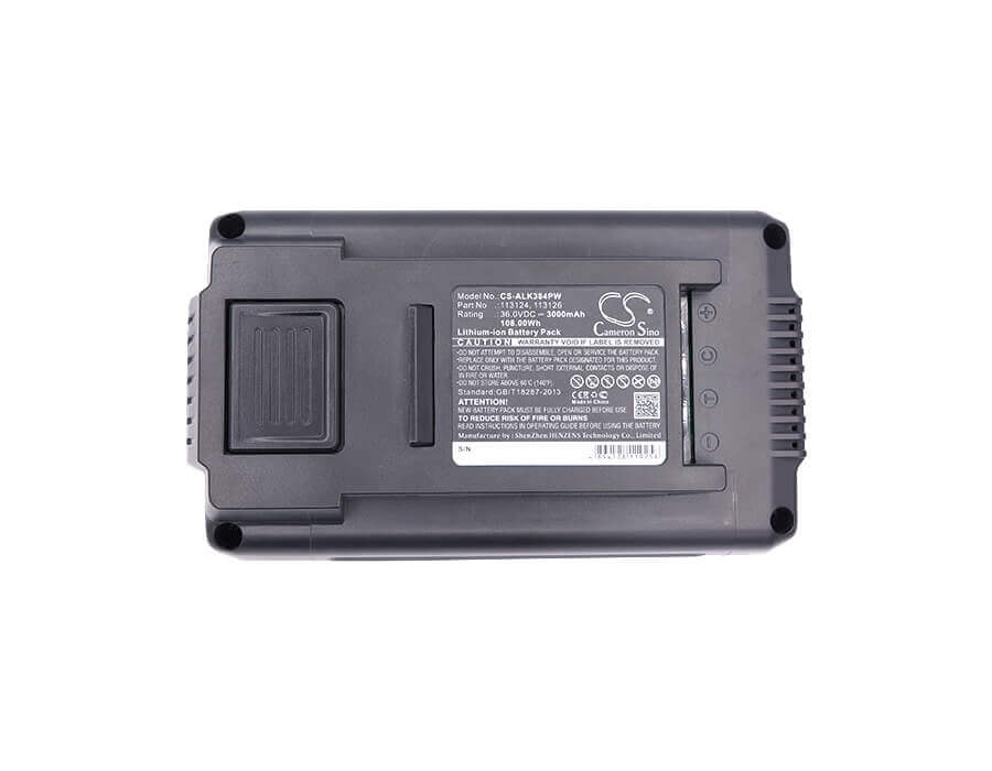 Battery For Al-ko, 38.4 Li Comfort, 38.4li, Comfort 38.4 Li, Dc-3630li 36v, 3000mah - 108.00wh Lawn Mowers Cameron Sino Technology Limited (Dangerous Goods)   