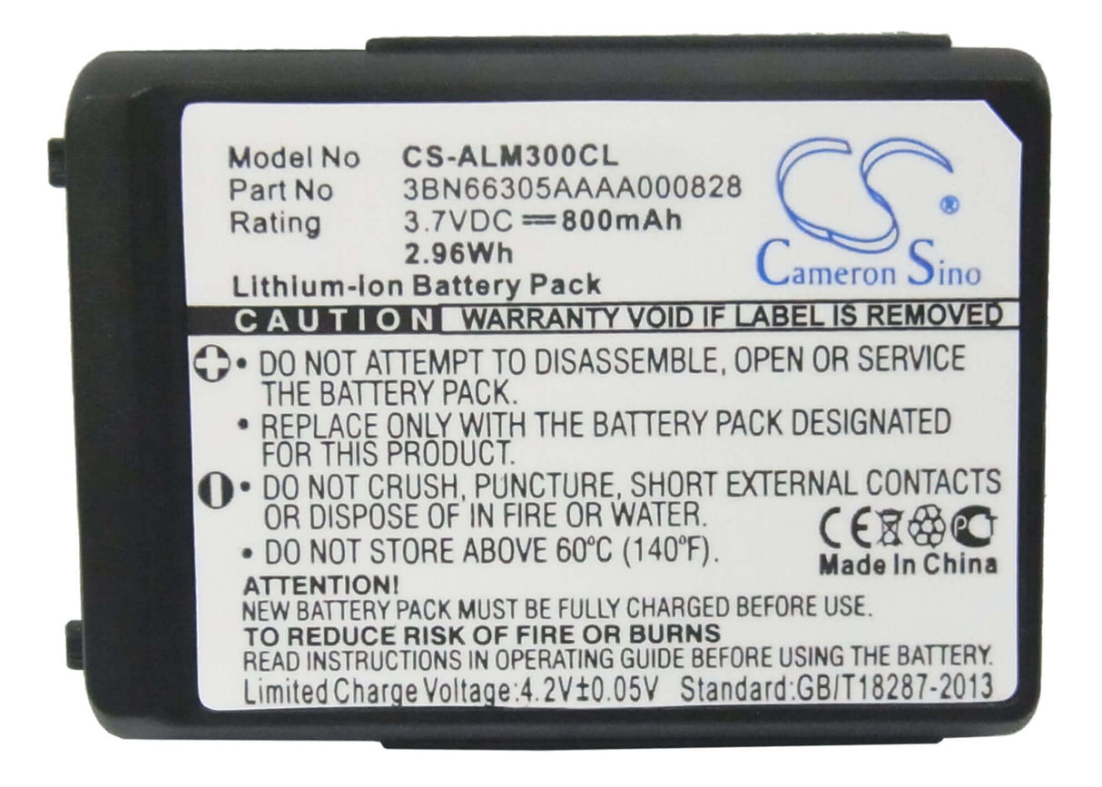 Battery For Alcatel, 300 Dect, Mobile 300 3.7v, 800mah - 2.96wh Cordless Phone Cameron Sino Technology Limited (Cordless Phone)   