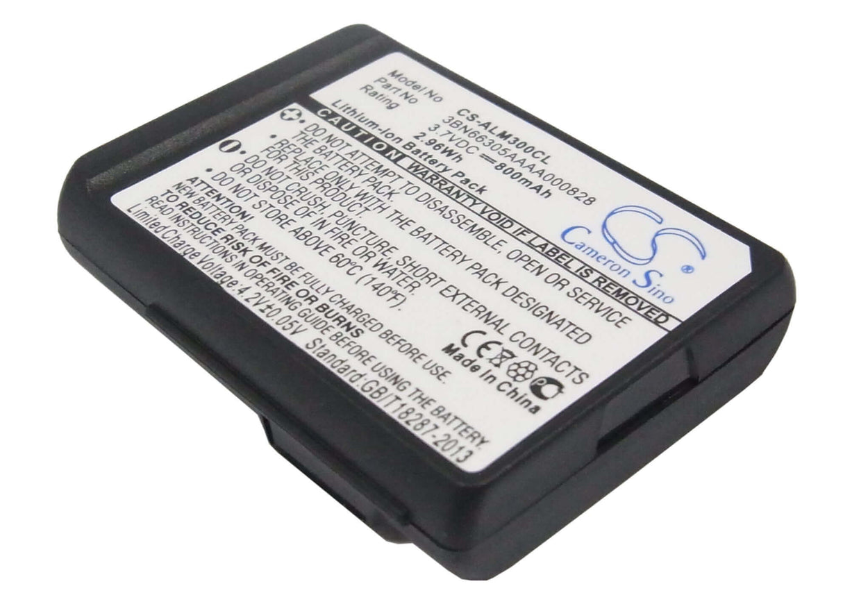 Battery For Alcatel, 300 Dect, Mobile 300 3.7v, 800mah - 2.96wh Cordless Phone Cameron Sino Technology Limited (Cordless Phone)   