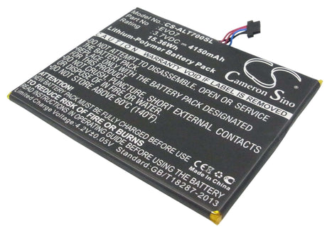 Battery For Alcatel One Touch Evo 7, T70-2aalde1, Ot-t70 3.7v, 4150mah - 15.36wh Tablet Cameron Sino Technology Limited   