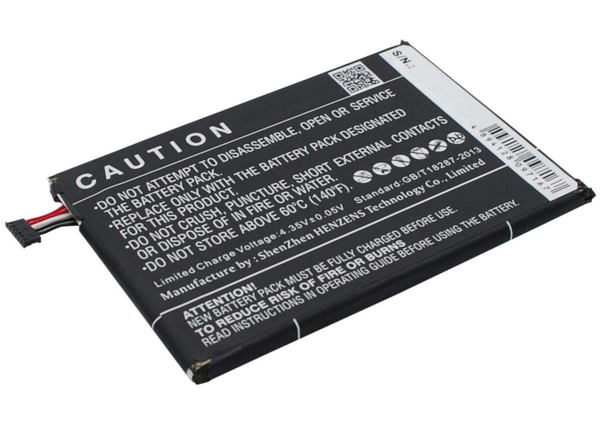 Battery For Alcatel One Touch Hero 2, Ot-8030, Ot-8030y 3.8v, 3100mah - 11.78wh Mobile, SmartPhone Cameron Sino Technology Limited   