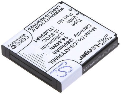 Battery For Alcatel, One Touch Link 4g+, One Touch Link 4g+ Lte 3.8v, 3800mah - 14.44wh Hotspot Cameron Sino Technology Limited   