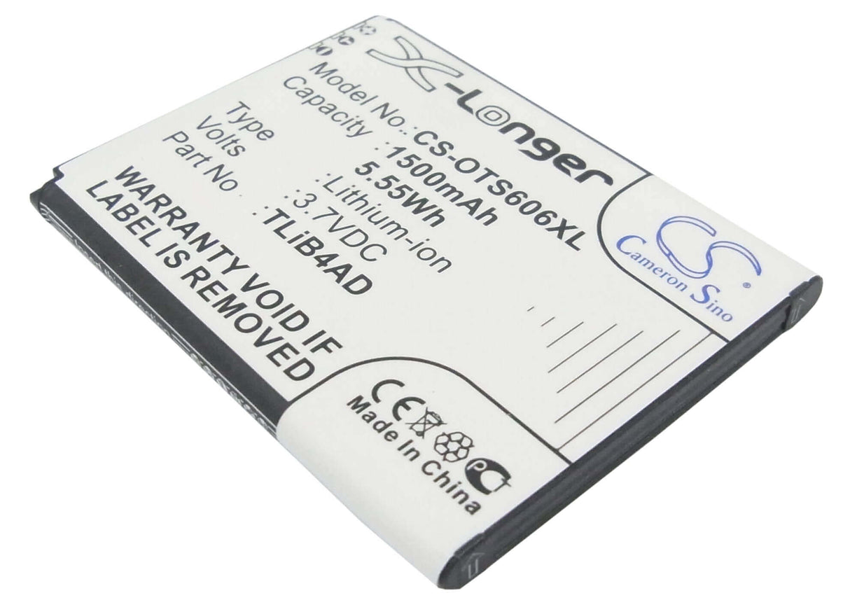 Battery For Alcatel One Touch View 3.7v, 1500mah - 5.55wh Mobile, SmartPhone Cameron Sino Technology Limited   