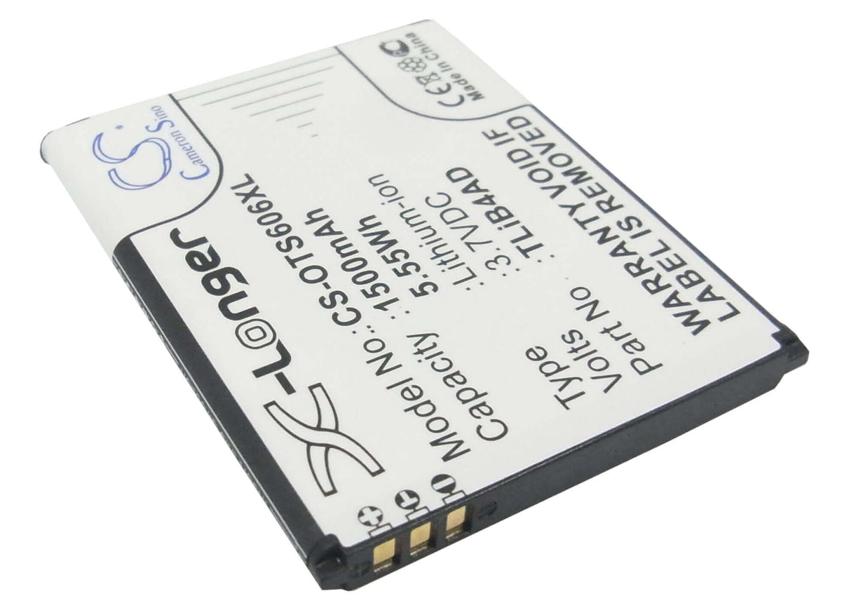 Battery For Alcatel One Touch View 3.7v, 1500mah - 5.55wh Mobile, SmartPhone Cameron Sino Technology Limited   