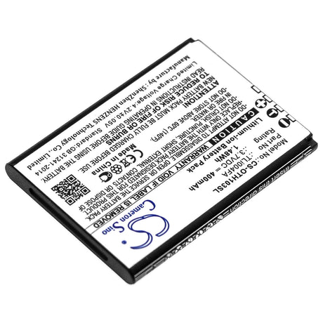 Battery For Alcatel, Onetouch, 1013x, Onetouch 3.7v, 400mah - 1.48wh Mobile, SmartPhone Cameron Sino Technology Limited   