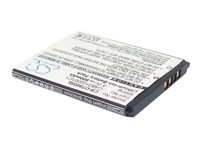 Battery For Alcatel Ot-880, Ot-880a, One Touch Xtra 3.7v, 800mah - 2.96wh Mobile, SmartPhone Cameron Sino Technology Limited   