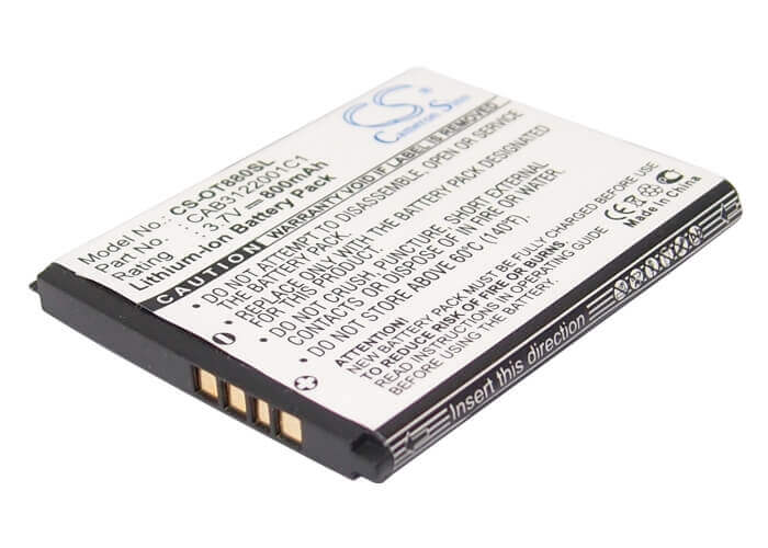 Battery For Alcatel Ot-880, Ot-880a, One Touch Xtra 3.7v, 800mah - 2.96wh Mobile, SmartPhone Cameron Sino Technology Limited   