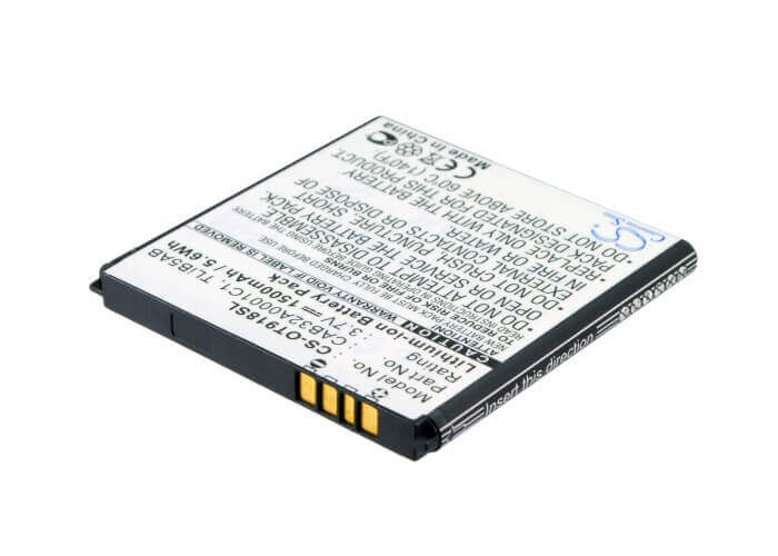 Battery For Alcatel Ot-918 Mix, One Touch 918 Mix 3.7v, 1500mah - 5.55wh Mobile, SmartPhone Cameron Sino Technology Limited   