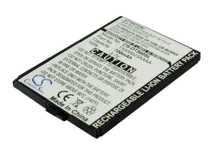 Battery For Alcatel Ot-c550, Ot-c560, Ot-c550a 3.7v, 700mah - 2.59wh Mobile, SmartPhone Cameron Sino Technology Limited   