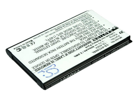 Battery For Alcatel Ot-c60, One Touch C60 3.7v, 800mah - 2.96wh Batteries for Electronics Cameron Sino Technology Limited   