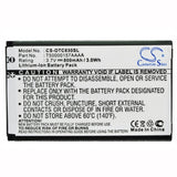 Battery For Alcatel Ot-c630, Ot-c630a, Ot-c635 3.7v, 800mah - 2.96wh Batteries for Electronics Cameron Sino Technology Limited   