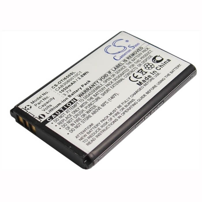 Battery For Alcatel Ot-i650 3.7v, 1050mah - 3.89wh Mobile, SmartPhone Cameron Sino Technology Limited   