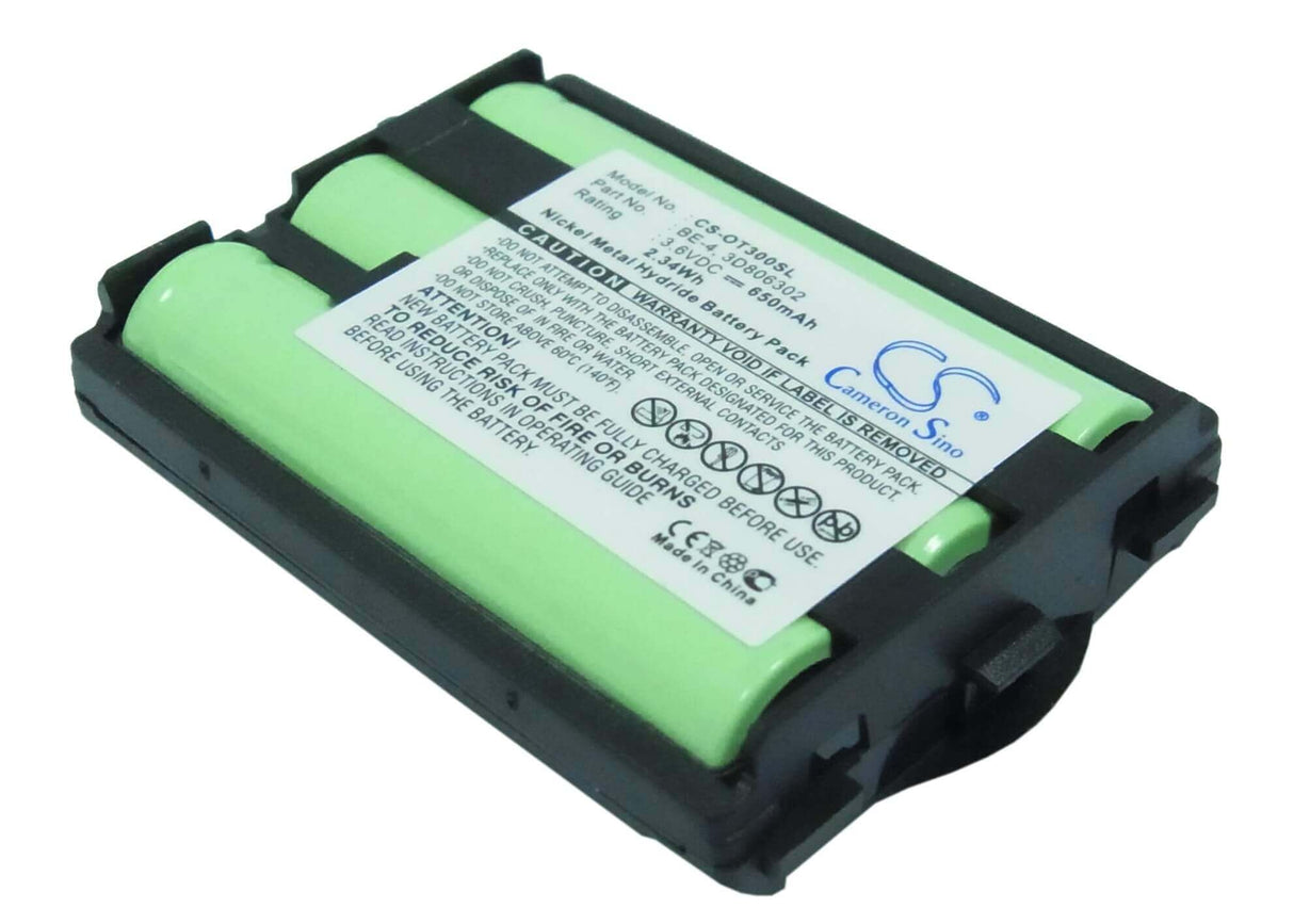 Battery For Alcatel Ot300, Ot301, Ot302 3.6v, 650mah - 2.34wh Mobile, SmartPhone Cameron Sino Technology Limited (Suspended)   