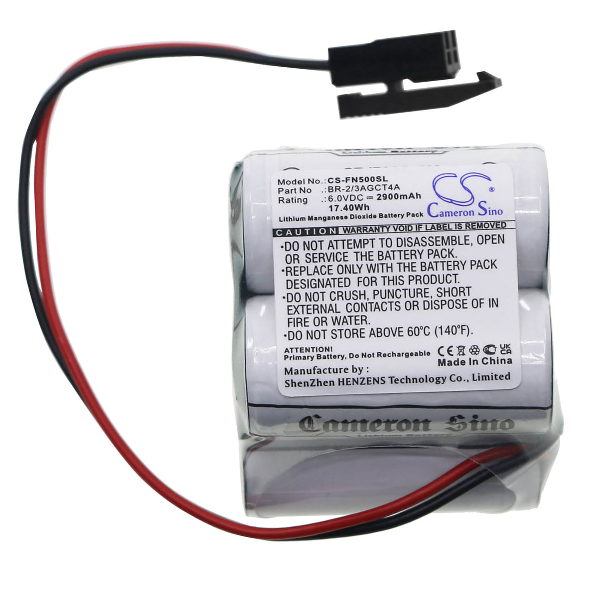 Battery For Allen Bradley 1766-l32xxx, Br-2/3agct4a, Ba 1764-lxp 6.0v, 2400mah - 17.40wh PLC Cameron Sino Technology Limited   