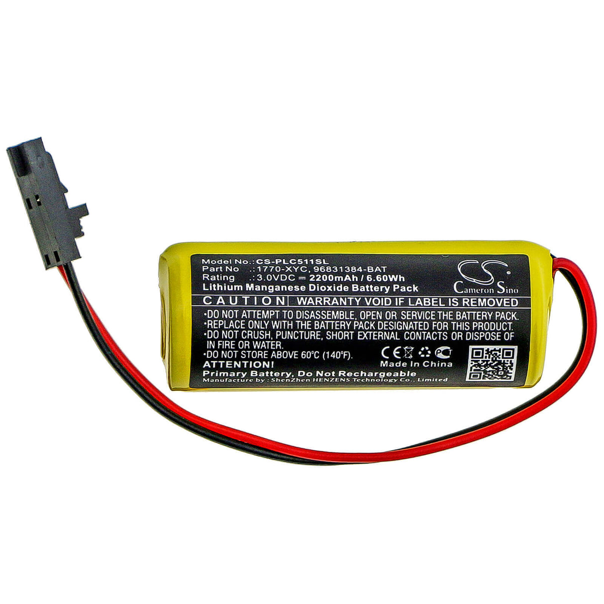 Battery For Allen Bradley, 1771-dmc1, 1771-dmc4, 1785-l11b 3v, 2200mah - 6.60wh PLC Cameron Sino Technology Limited   